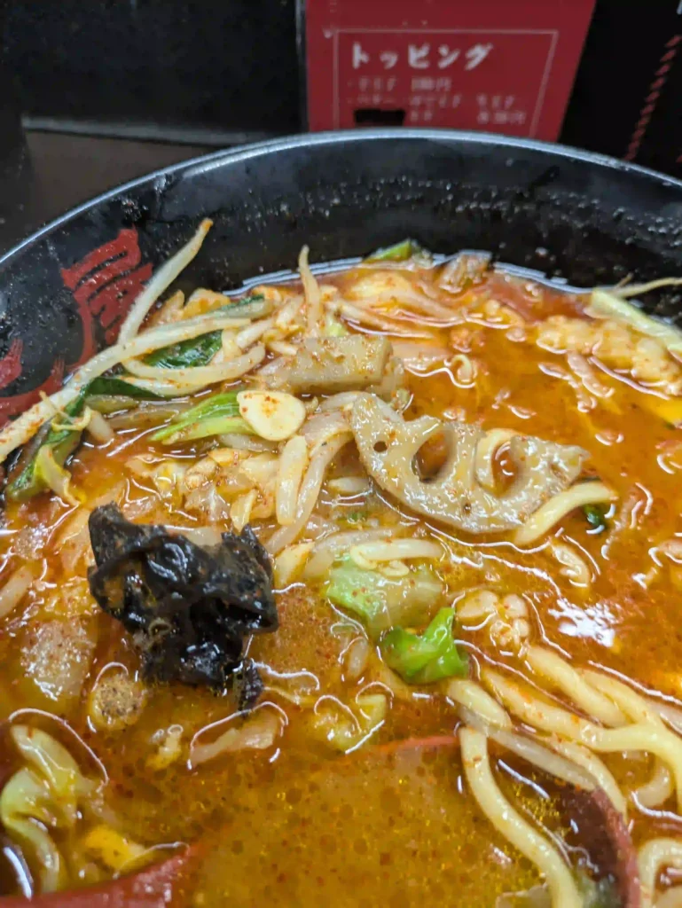 五目味噌タンメン具材2